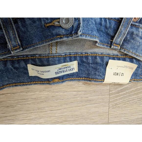 LEVI Strauss Signature Womens Heritage Original Wide Leg Jeans, Blue Oddity, 12 - Picture 5 of 9